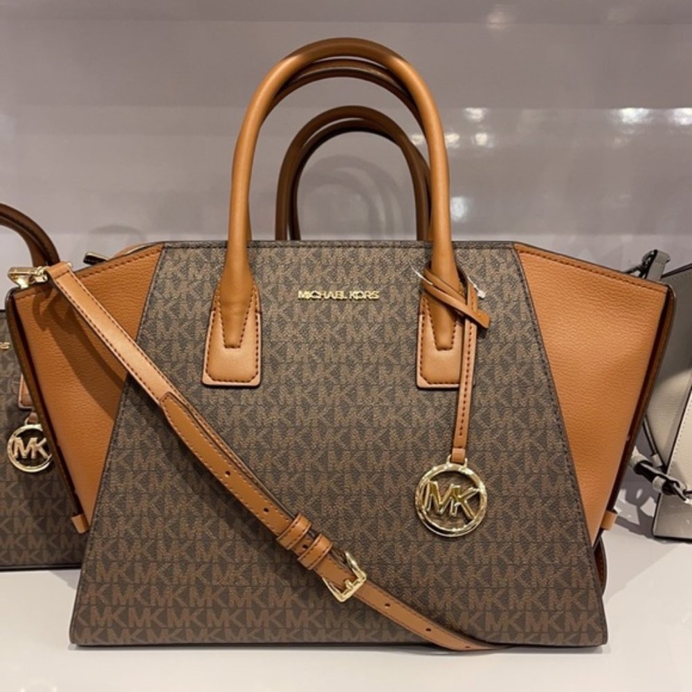 Michael Kors Avril Large Top-Zip Satchel - Picture 2 of 16